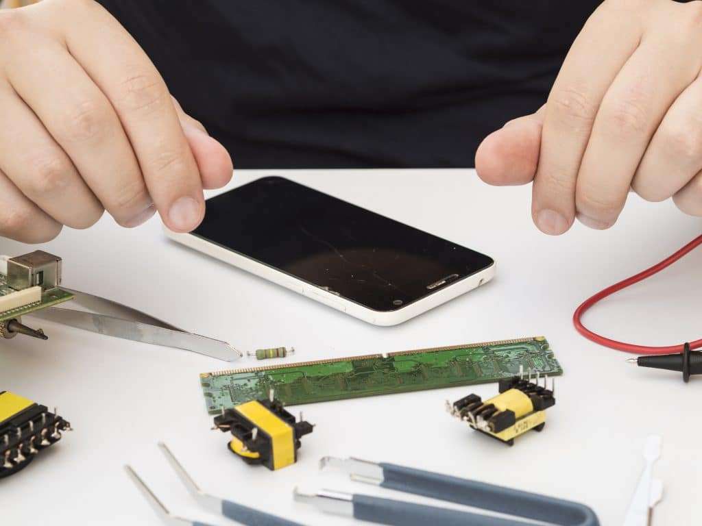 Inside the While You Wait Repairs workshop