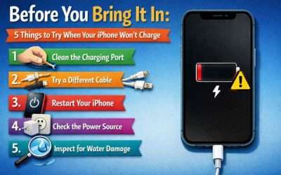 Before You Bring It In: 5 Things to Try When Your iPhone Won’t Charge